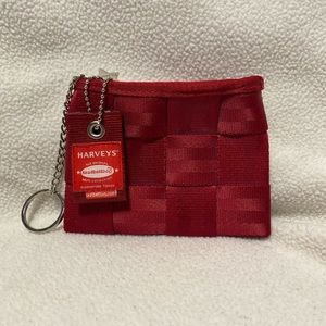 Harvey’s seatbelt change purse red